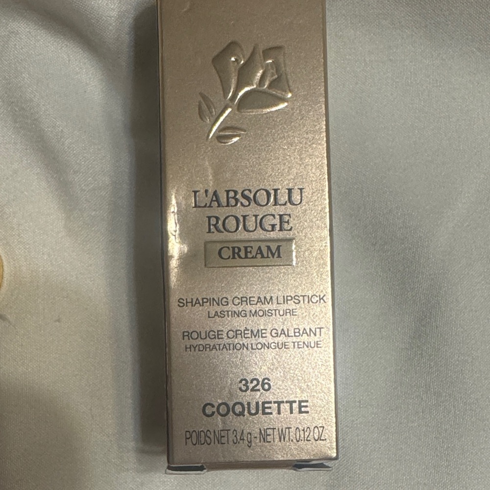 Lancome L'Absolu Rouge Cream Lipstick 326 Coquette - - Picture 2 of 3
